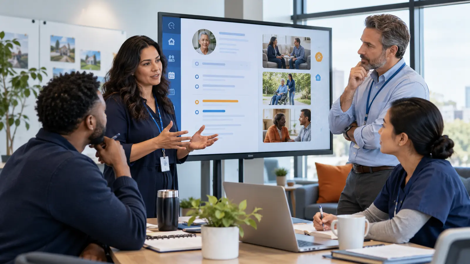 Behavioral health professionals coordinating community counseling programs